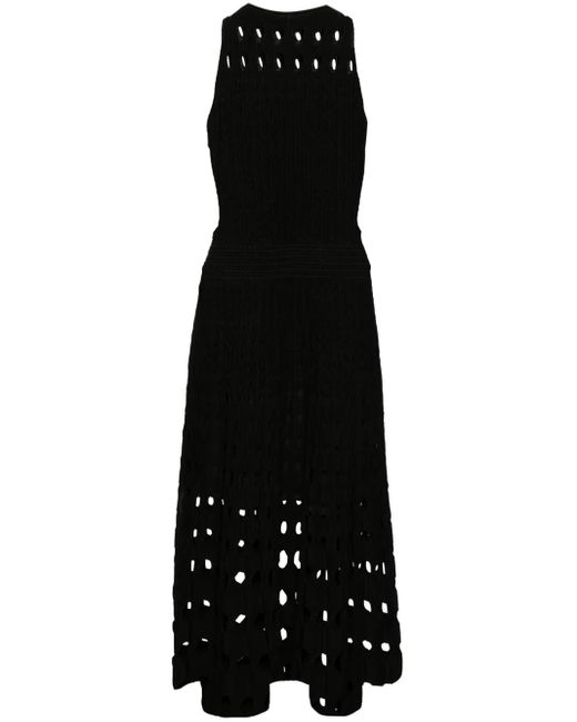 free people knit maxi dress Free People Orange Ribbed Knit Maxi Dress with Cross Over Exposed Midriff  Dress (Medium) main image 1
