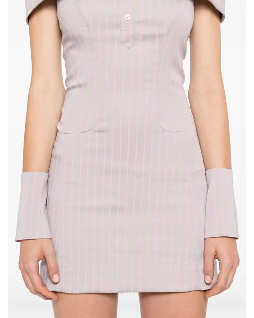 POSTER GIRL Gray Blake Mini Dress