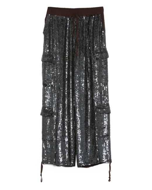 P.A.R.O.S.H. Black Hose mit Pailletten