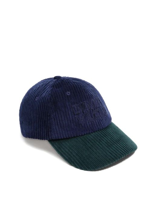 Bimba Y Lola Blue Corduroy Two-Tone Baseball Cap