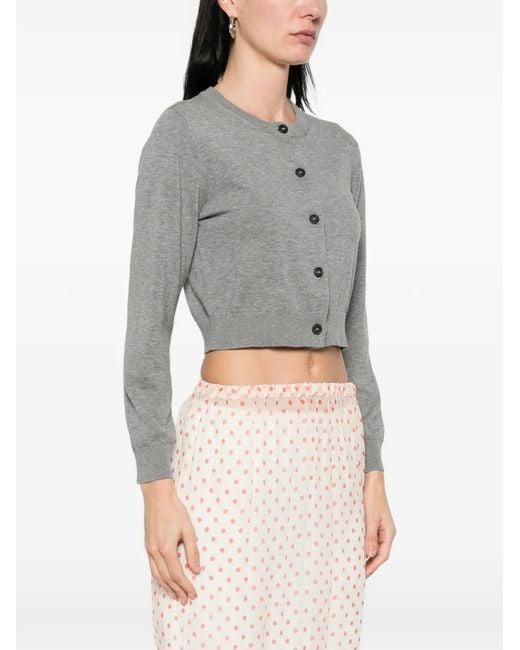 N°21 Gray Buttoned Cardigan