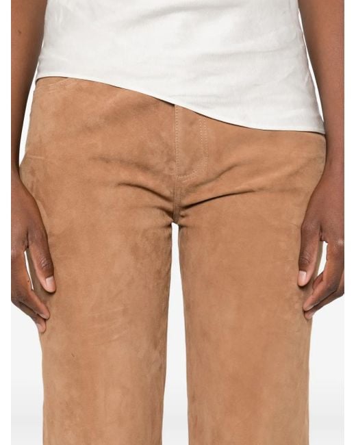 Arma Suède Broek Met Zak in het Brown