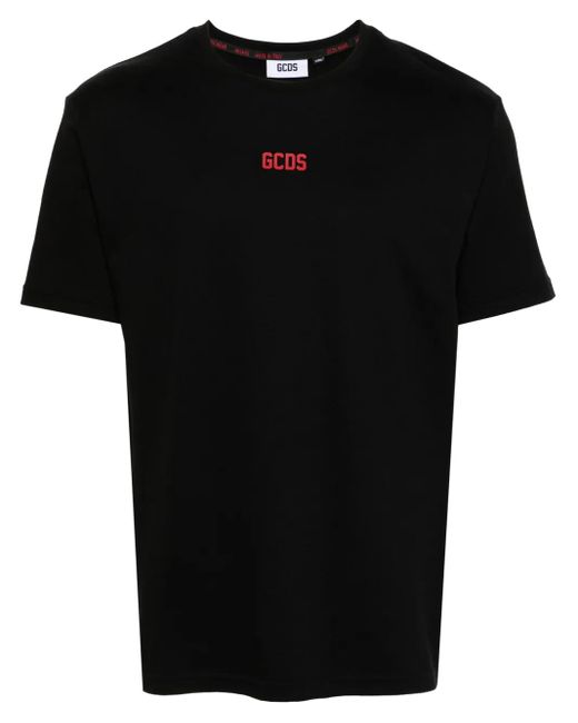Camiseta con logo estampado Gcds de hombre de color Black