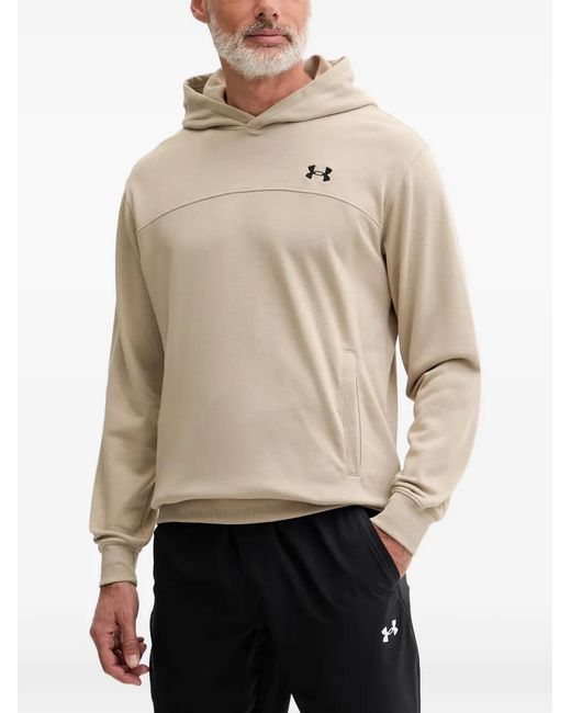 Under Armour Natural Rival Lightweight Logo-Embroidered Hooded Hoodie for men