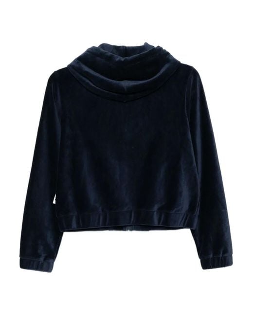 Chocoolate Blue Logo-Patch Hoodie
