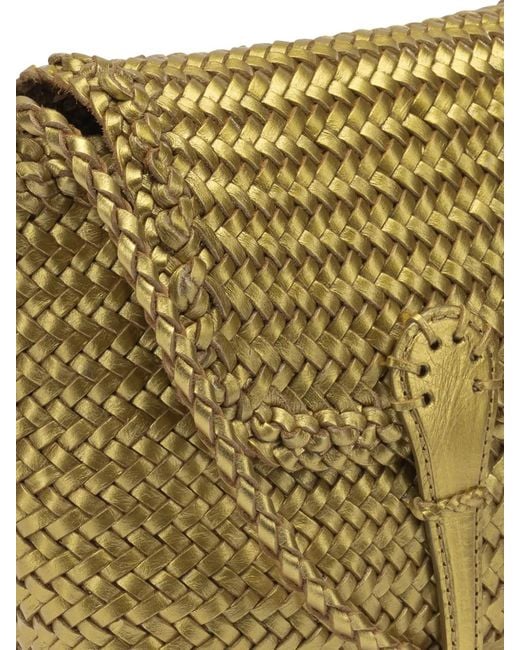 Borsa A Tracolla City Mini di Dragon Diffusion in Metallic