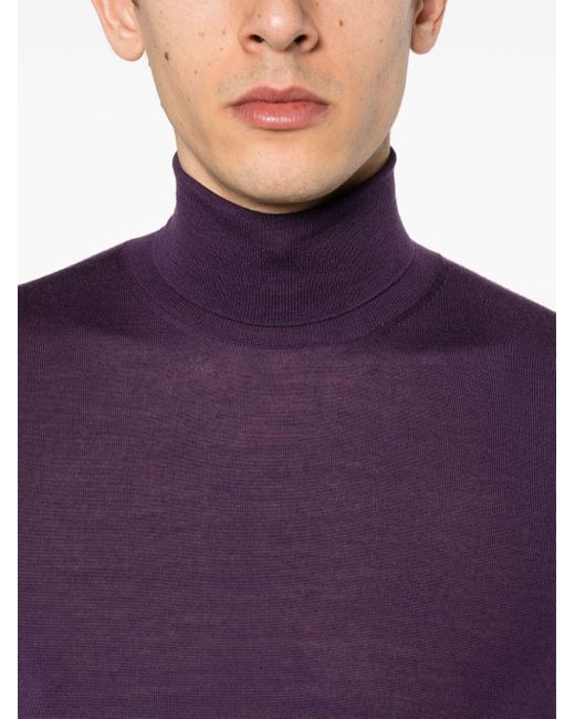 Maglione a maniche lunghe di Drumohr in Purple da Uomo