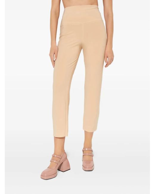 Pantalon À Taille Élastiquée Norma Kamali en coloris Natural