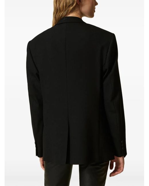 Twinset Black Single-Breasted Blazer