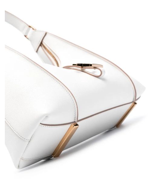 Tod's White Small T Timeless Shoulder Bag