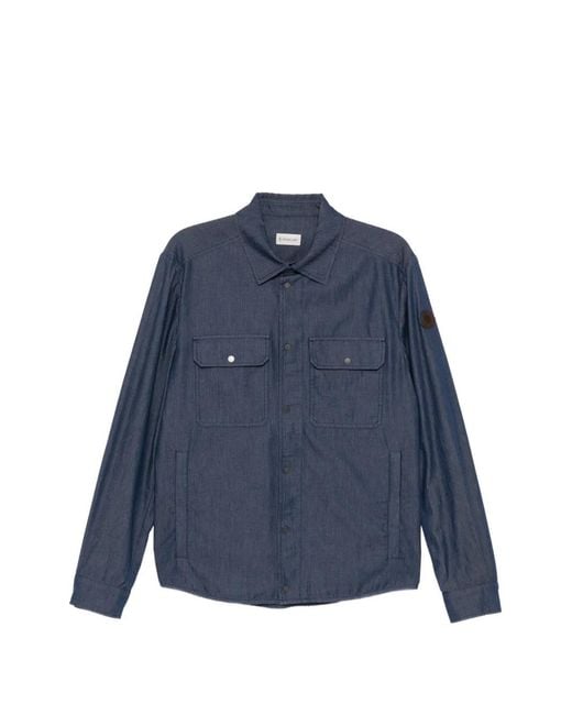 Moncler Blue Surchemise En Jean for men