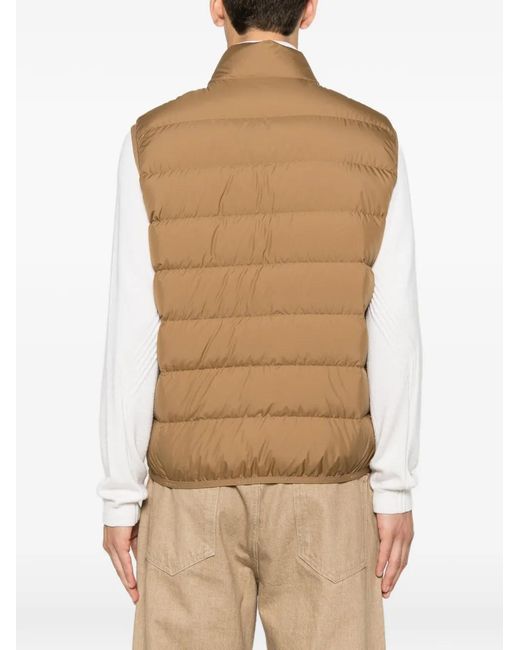 Chaleco Contrin Moncler de hombre de color Natural