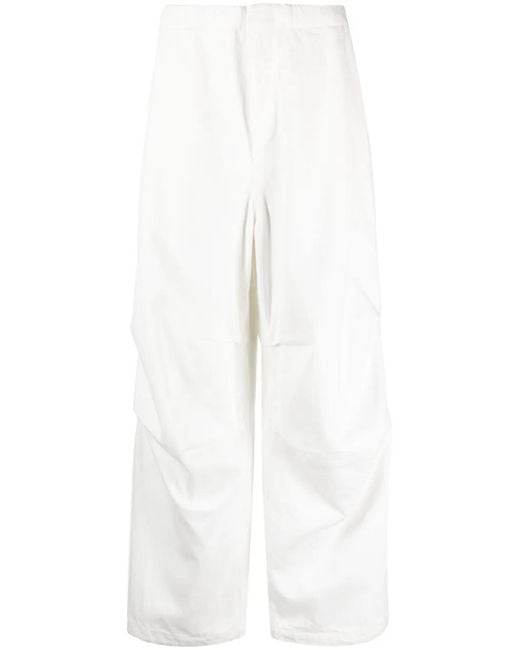 Jil Sander White Essential Cotton Pants For for men
