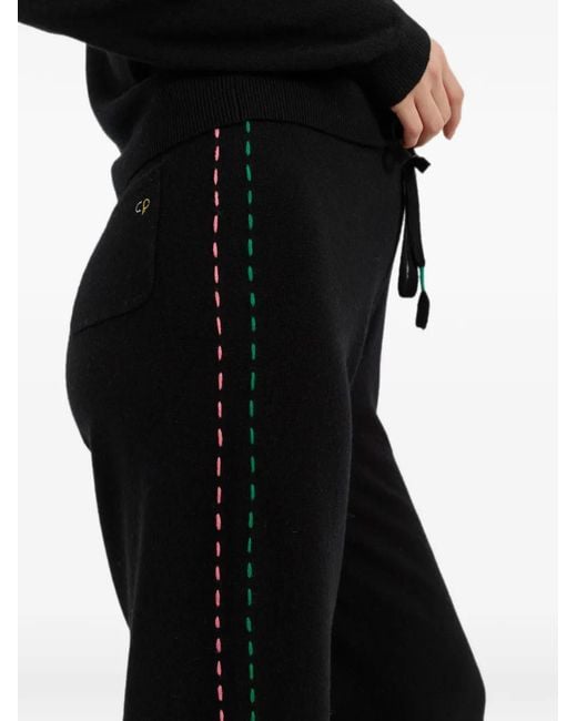 Chinti & Parker Blue Peanuts Wide-Leg Track Pants