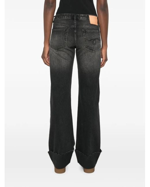 R13 Gray Effie Cuffed Jeans