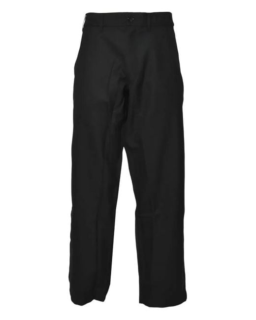 Comme des Garçons Black Button Trousers for men