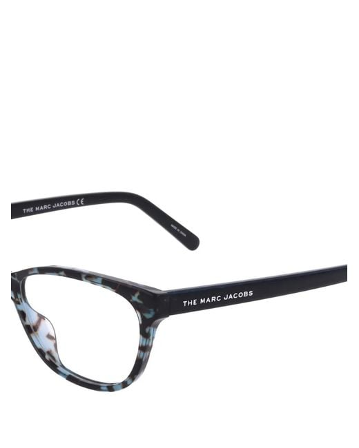 Marc Jacobs White Cat-Eye Tortoiseshell-Effect Glasses