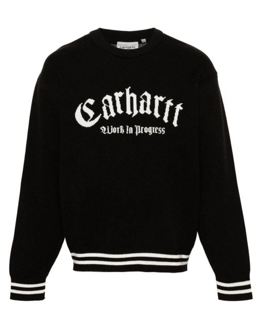 Carhartt Onyx Pullover mit Intarsien-Logo in Black für Herren