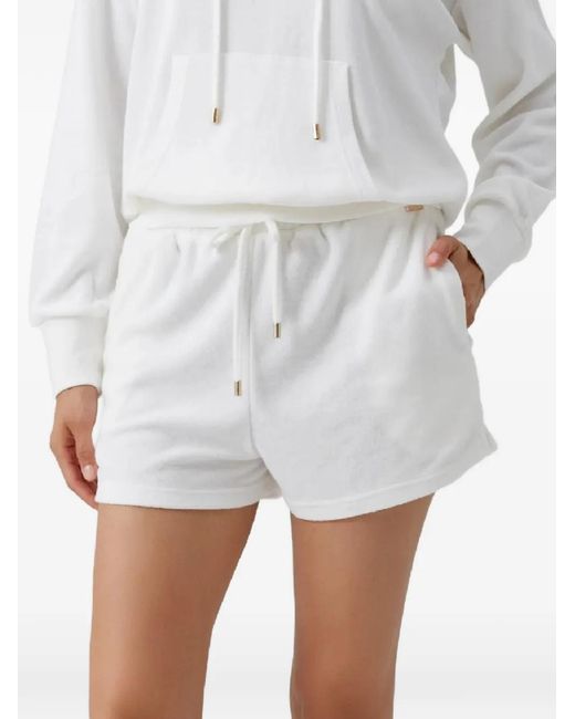 Melissa Odabash White Laura Elasticated Shorts