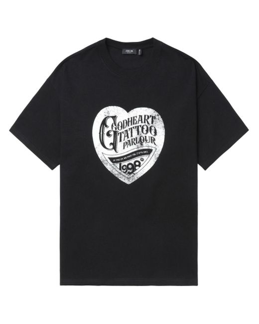 T-shirt en coton à imprimé graphique FIVE CM pour homme en coloris Black