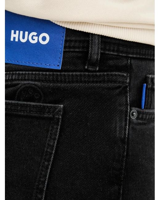 HUGO Black Jean À Coupe Cinq Poches