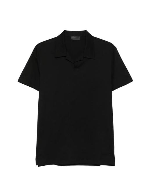 Dondup Black Polo-Collar T-Shirt for men