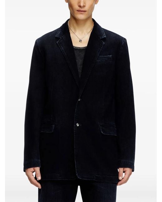 DIESEL Blue D-Reger Denim Blazer