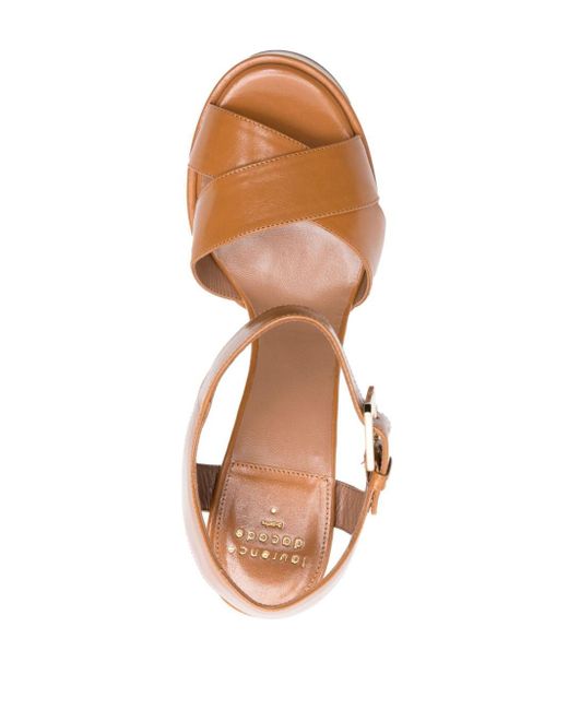Sandales vernis Rosella 150 mm Laurence Dacade en coloris Brown