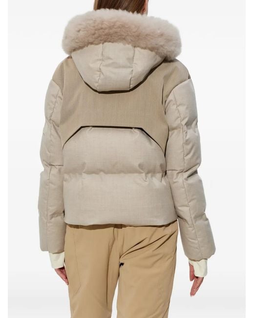Sease Natural Fur-Trimmed Hooded Jacket