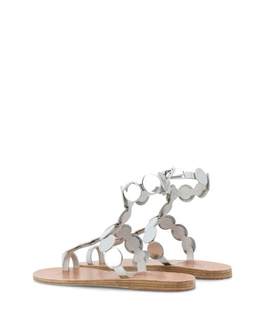 Ancient Greek Sandals White Asteras Sandalen
