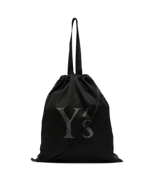 Y's Yohji Yamamoto Black Logo-print Tote Bag