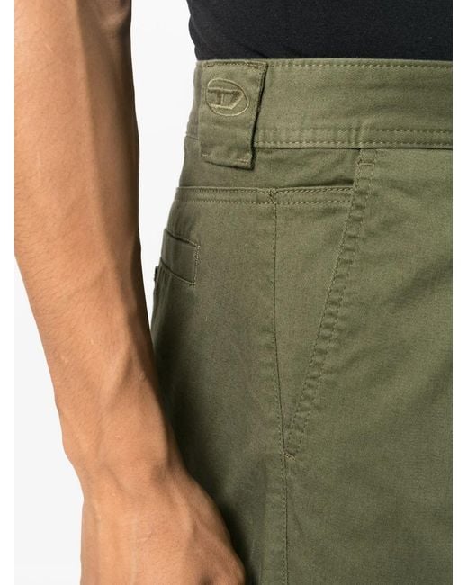 DIESEL Green P-Aurthur Carrot Trousers for men
