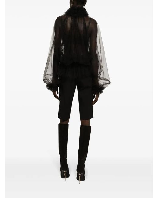 Dolce & Gabbana Black Long Shorts