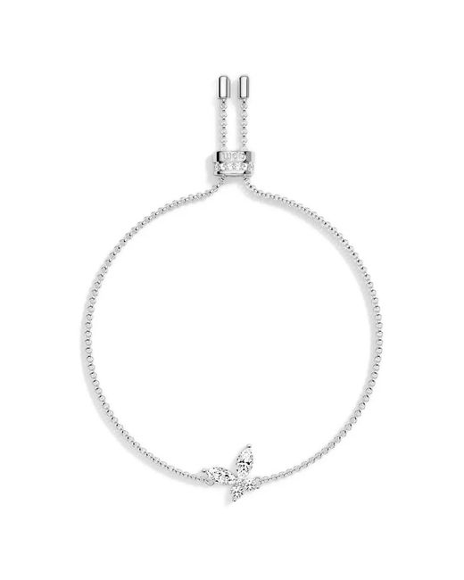 Apm Monaco White Butterfly Crystal-Embellished Bracelet