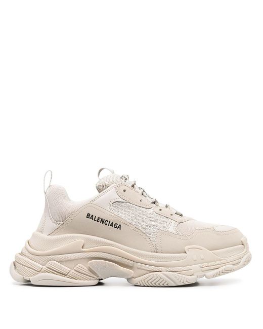 Balenciaga Triple S Low-top Sneakers in White for Men | Lyst