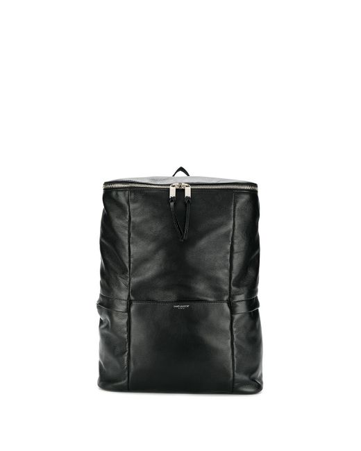 Saint Laurent Black Sid Zipped Backpack
