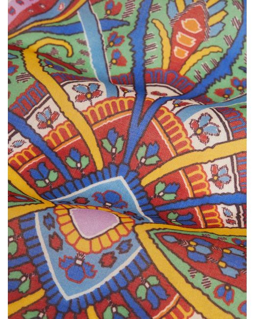 Etro Katoenen Overhemd Met Paisley-print in het Multicolor