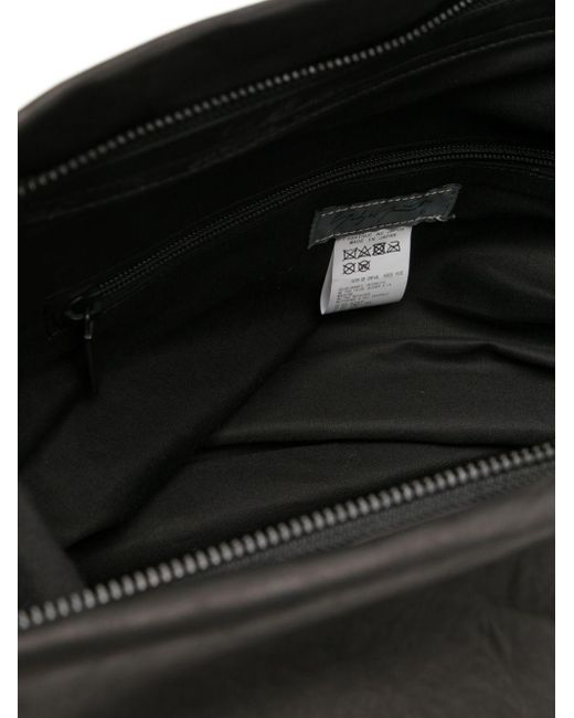 Borsa a spalla in pelle di Yohji Yamamoto in Black da Uomo