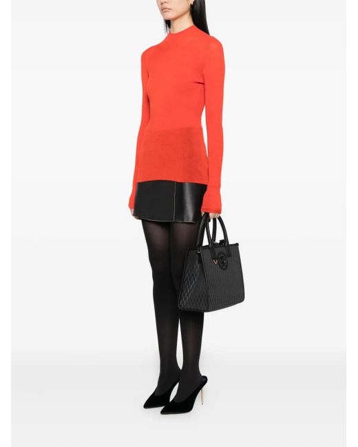 Versace Black Small V Allover La Medusa Tote Bag