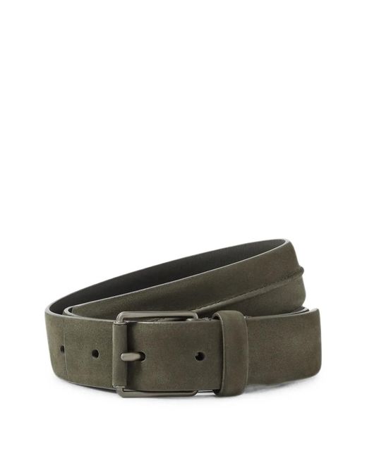 Zegna Green Dark-- Nubuck Belt for men