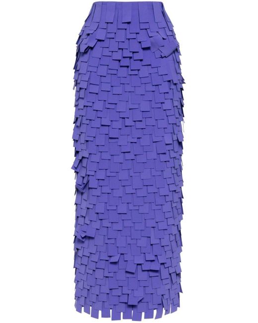 A.W.A.K.E. MODE Purple Multi Rectangle Skirt