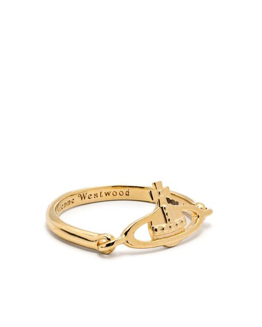Vivienne Westwood Metallic Orb-Charm Thin Ring