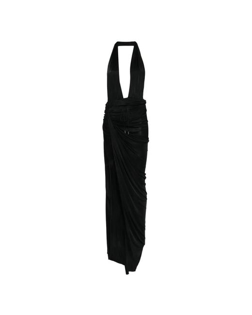 Atlein Black Draped Gown