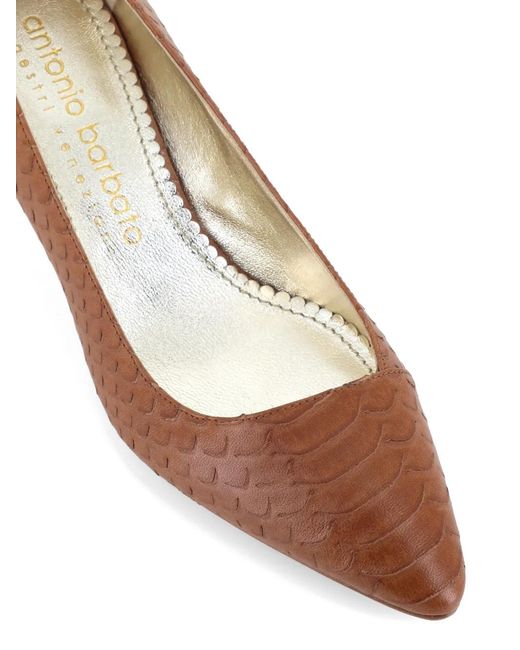Antonio Barbato Maestri Veneziani Brown Pointed Pumps