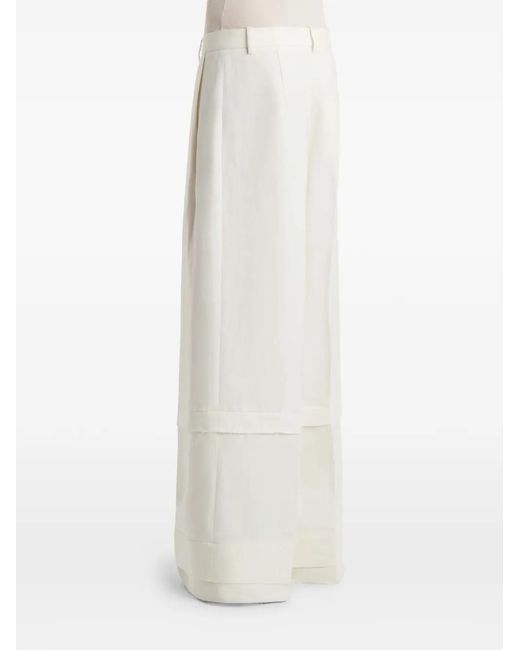 Khaite White Linden Pants