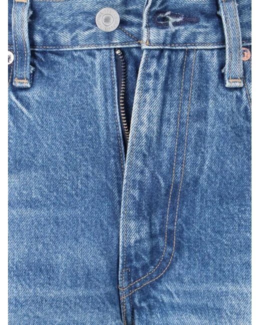 Levi's Blue Saddle Rock Mij Logo-Patch Jeans for men