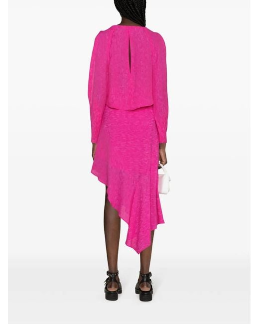 IRO Pink Maurita Plissé Blouse