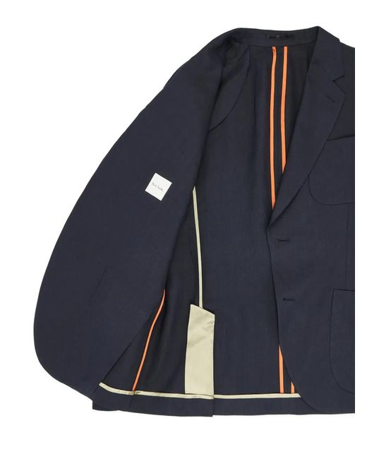 Paul Smith Blue Flap Pocket Blazer for men