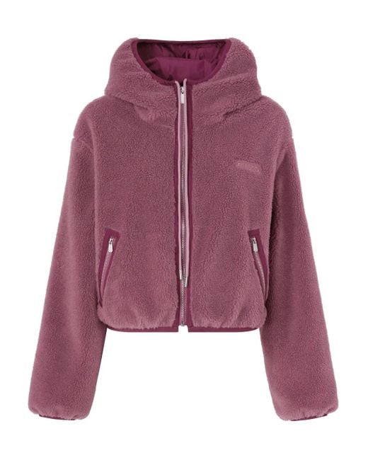 Pinko Purple Hooded Zip Top