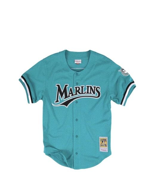 Mitchell & Ness Blue "Mlb Marlins 1995 Andre Dawson" Baseball Jersey for men